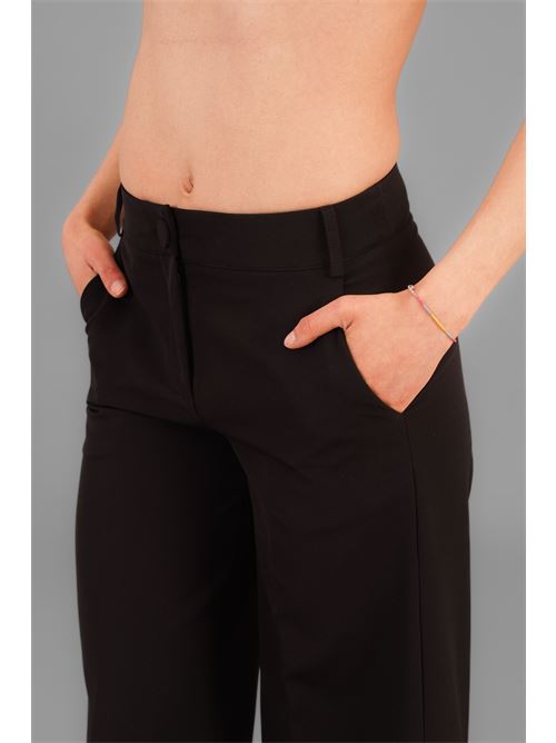 Pantalone in cady Double C | G081-113NERO
